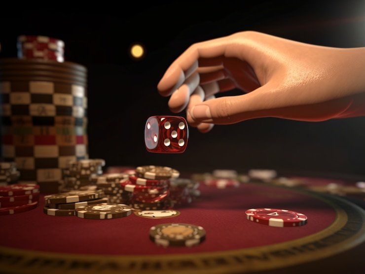 Dealer live casino profesional berinteraksi dengan pemain, menampilkan suasana kasino online yang ramah
